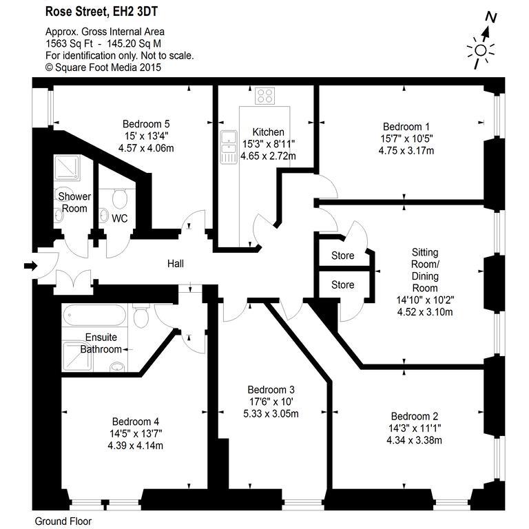 Rose Street Residence Edinburg Rum bild